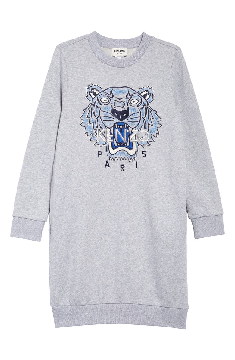 KENZO Kids' Tiger Icon Sweatshirt Dress, Main, color, 