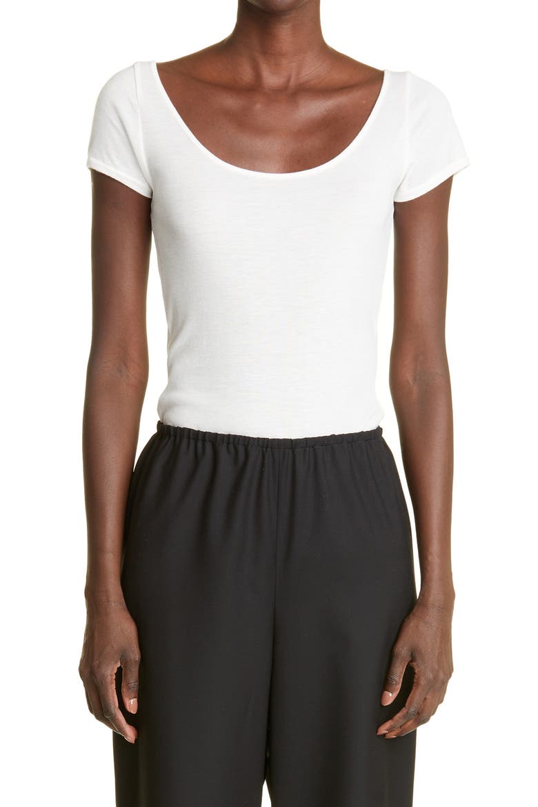 Women's Cap Sleeve T-Shirt, Main, color, WHITE