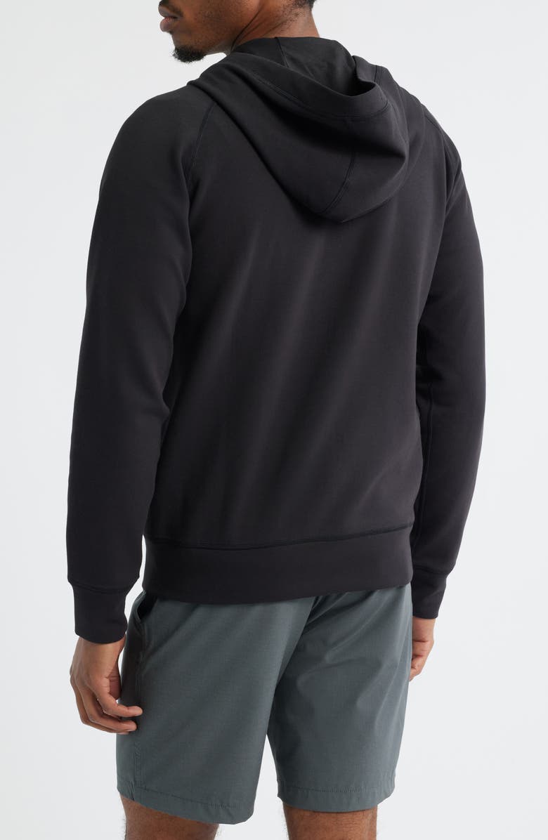 TEN THOUSAND Midweight Tech Performance Full Zip Hoodie, Alternate, color, Black