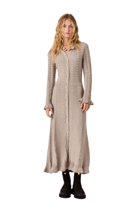 Textured Knit Maxi Dress