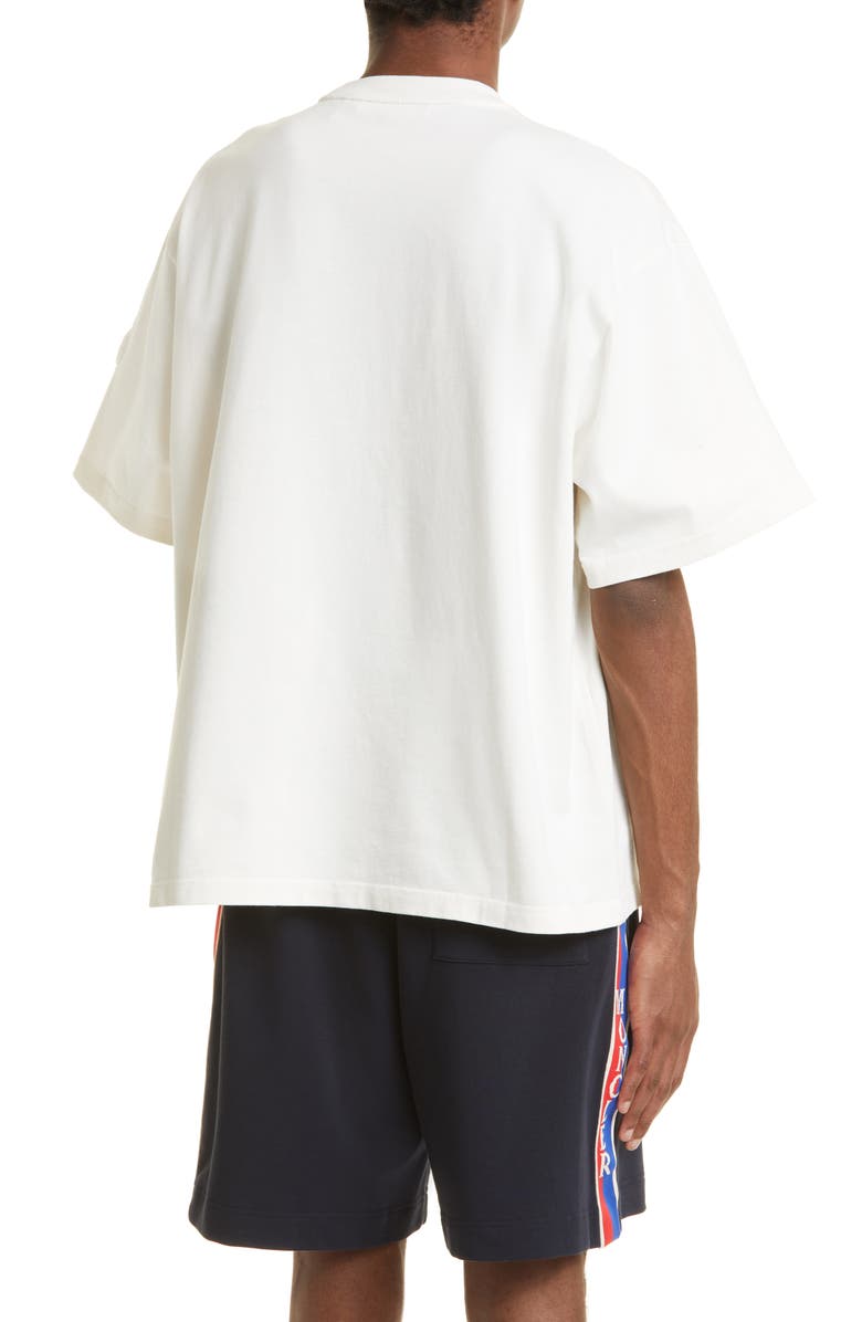Moncler Running Logo Graphic Tee, Alternate, color, 