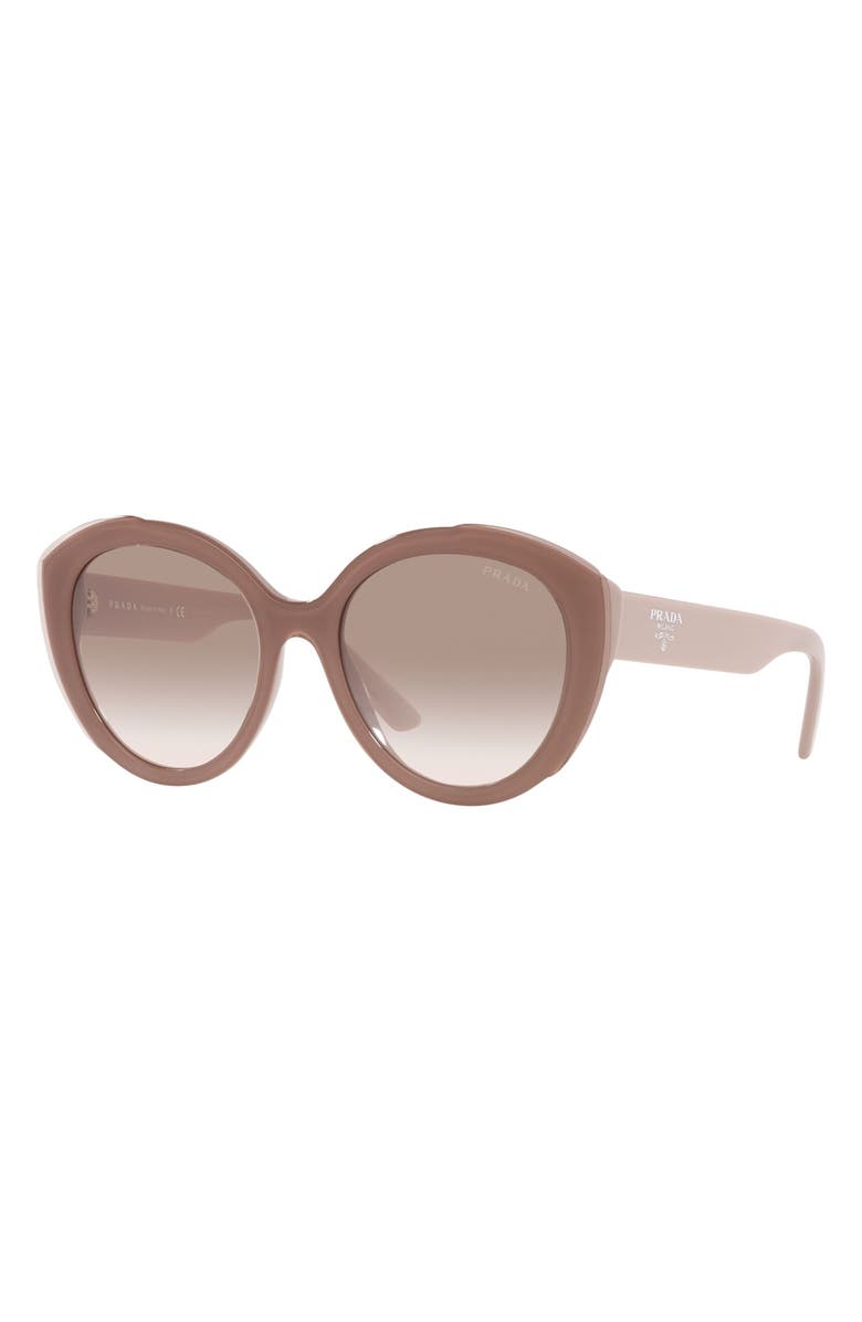 Prada 56mm Oval Sunglasses, Alternate, color, 