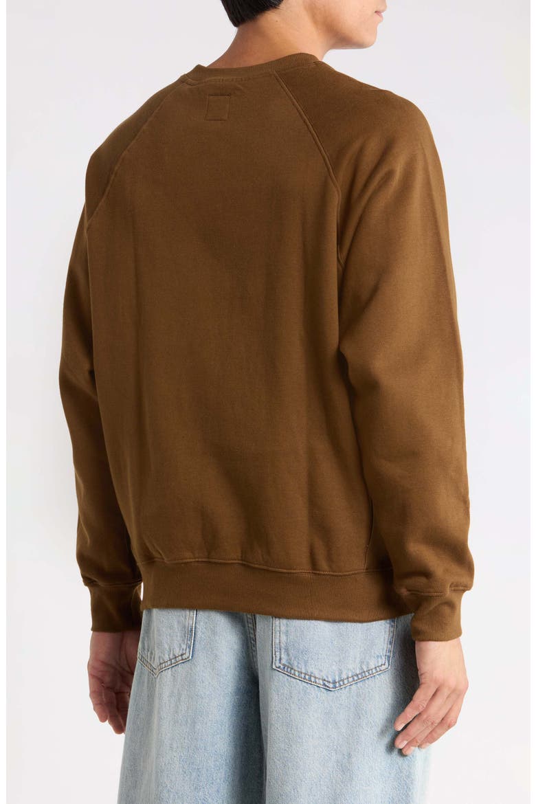 Dayshift Cotton Crewneck Sweatshirt, Alternate, color, BOMBAY BROWN