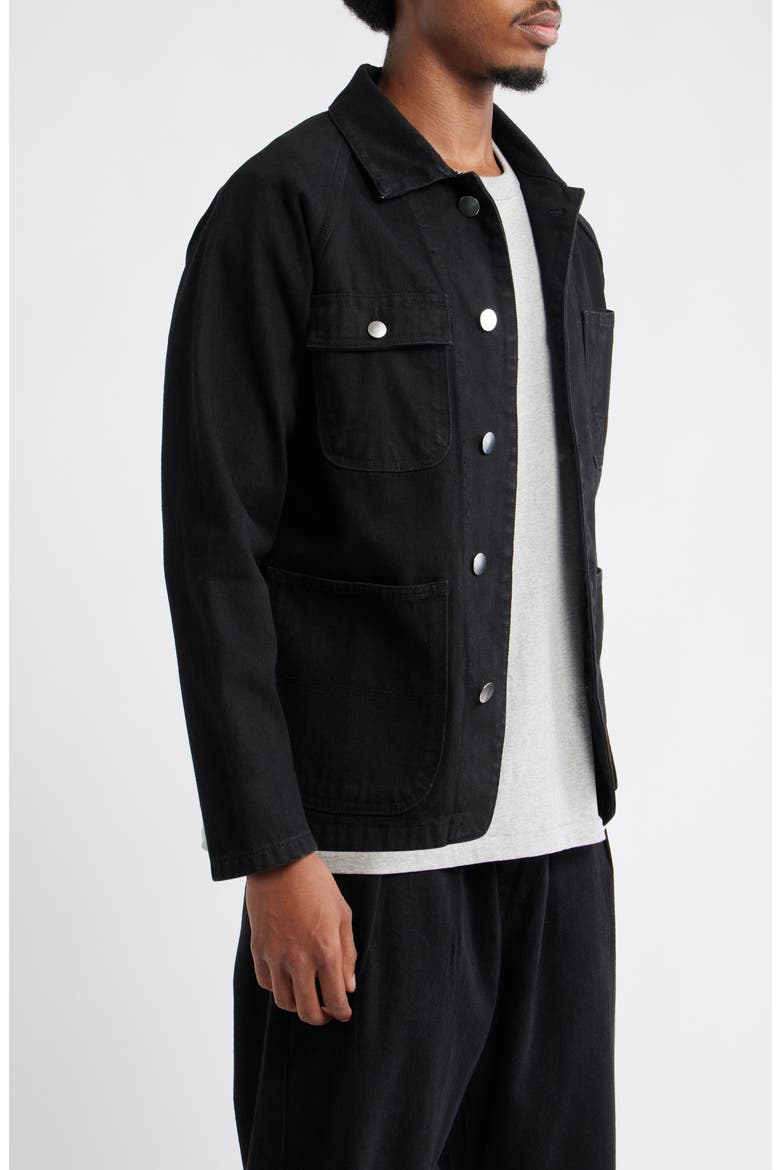 Organic Cotton Denim Jacket, Alternate, color, DARK WASH