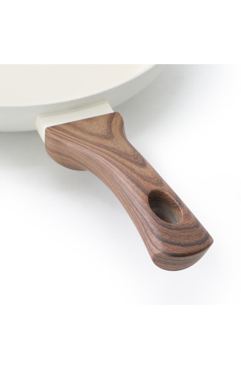 OSTER Amberg Choice 12 Inch Ceramic Nonstick Forged Aluminum Frying Pan, Alternate, color, White