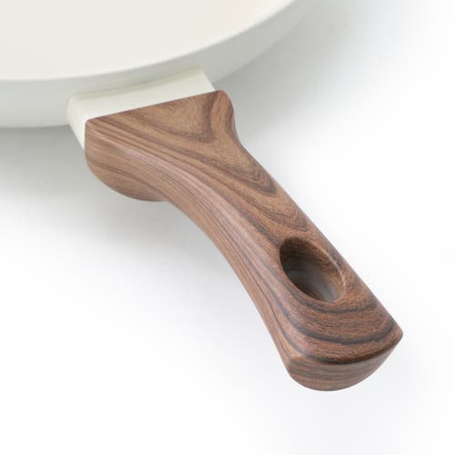 Oster Amberg Choice 12 Inch Ceramic Nonstick Forged Aluminum Frying Pan In White