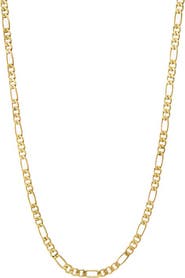 BY ADINA EDEN Chunky Figaro Chain Necklace