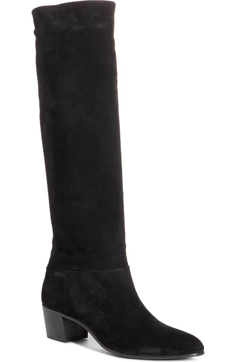 Prada Knee High Boot, Main, color,