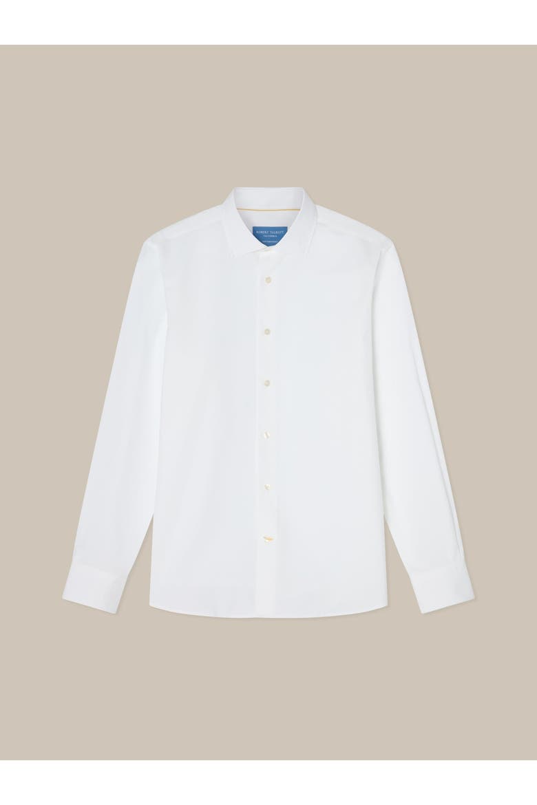Reynolds Twill Contemporary Fit Shirt, Alternate, color, White