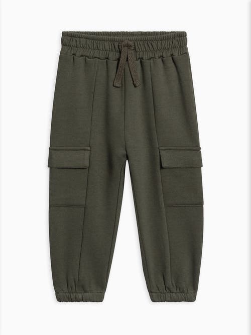 Kendi Dallis Fleece Cargo Sweatpants In Green