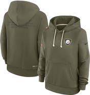 Nike Women's Nike Olive Pittsburgh Steelers 2025 Salute to Service Sideline Standard Issue Dri-FIT Hoodie
