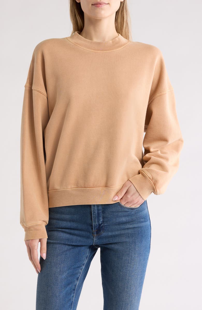FRAME Classic Brushed Fleece Crewneck Sweatshirt, Main, color,