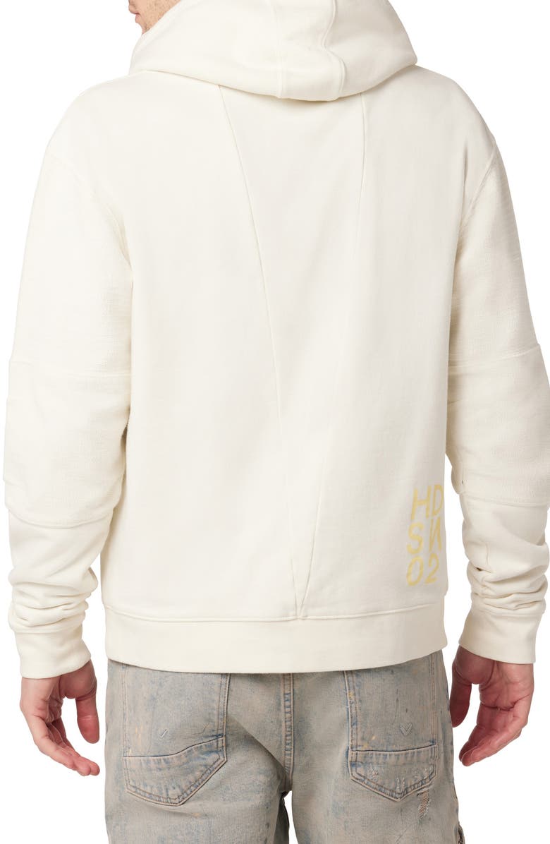 Hudson Jeans Moto Cotton Hoodie, Alternate, color, 