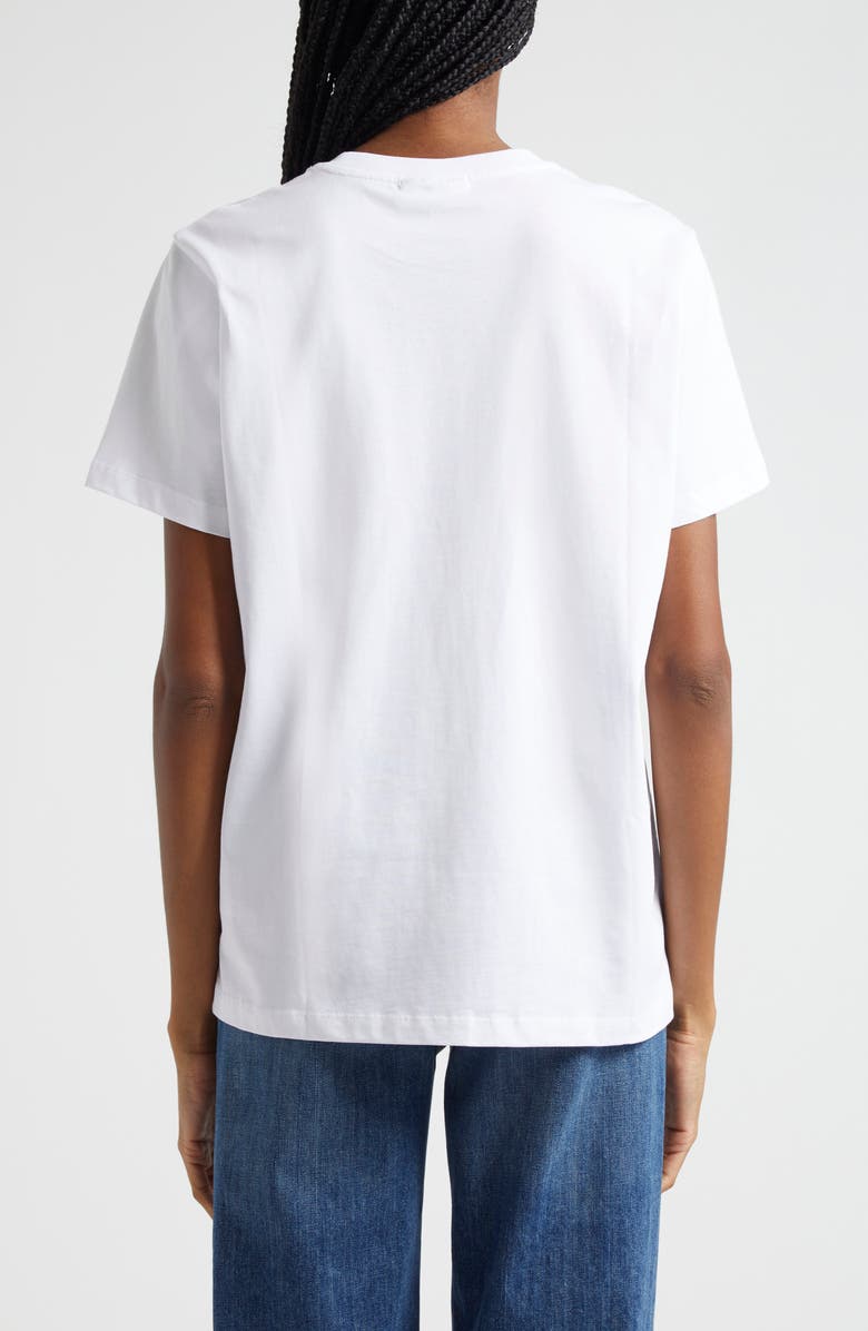 Ganni Kitty Organic Cotton Graphic T-Shirt, Alternate, color, 
