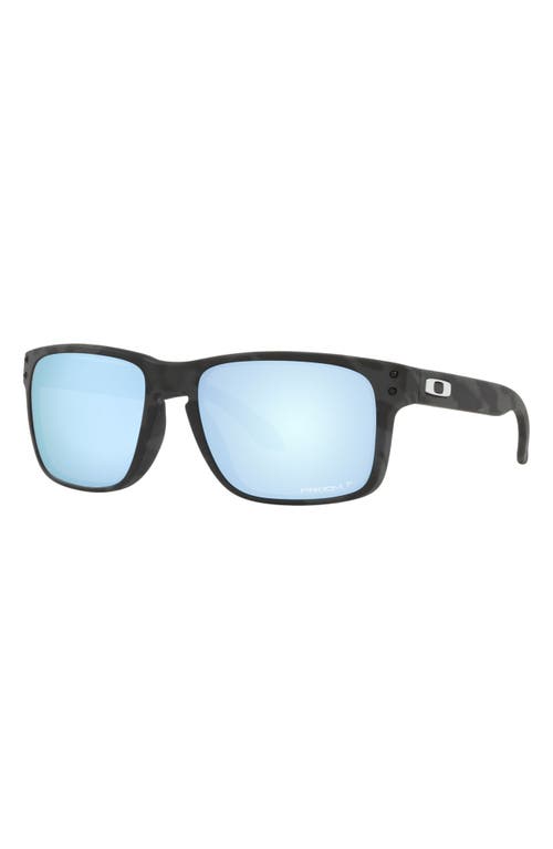 Oakley Holbrook Xl H20 Pol 0oo9417-25 Wayfarer Polarized Sunglasses In Matte Black Camo/deep Water