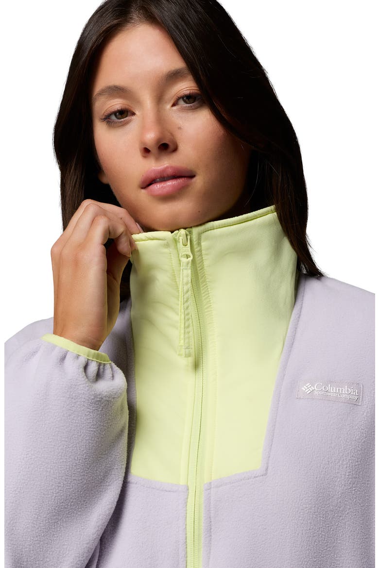 Sequoia Grove Half Zip Fleece Pullover, Alternate, color, LAVENDER PEARL/ STORM