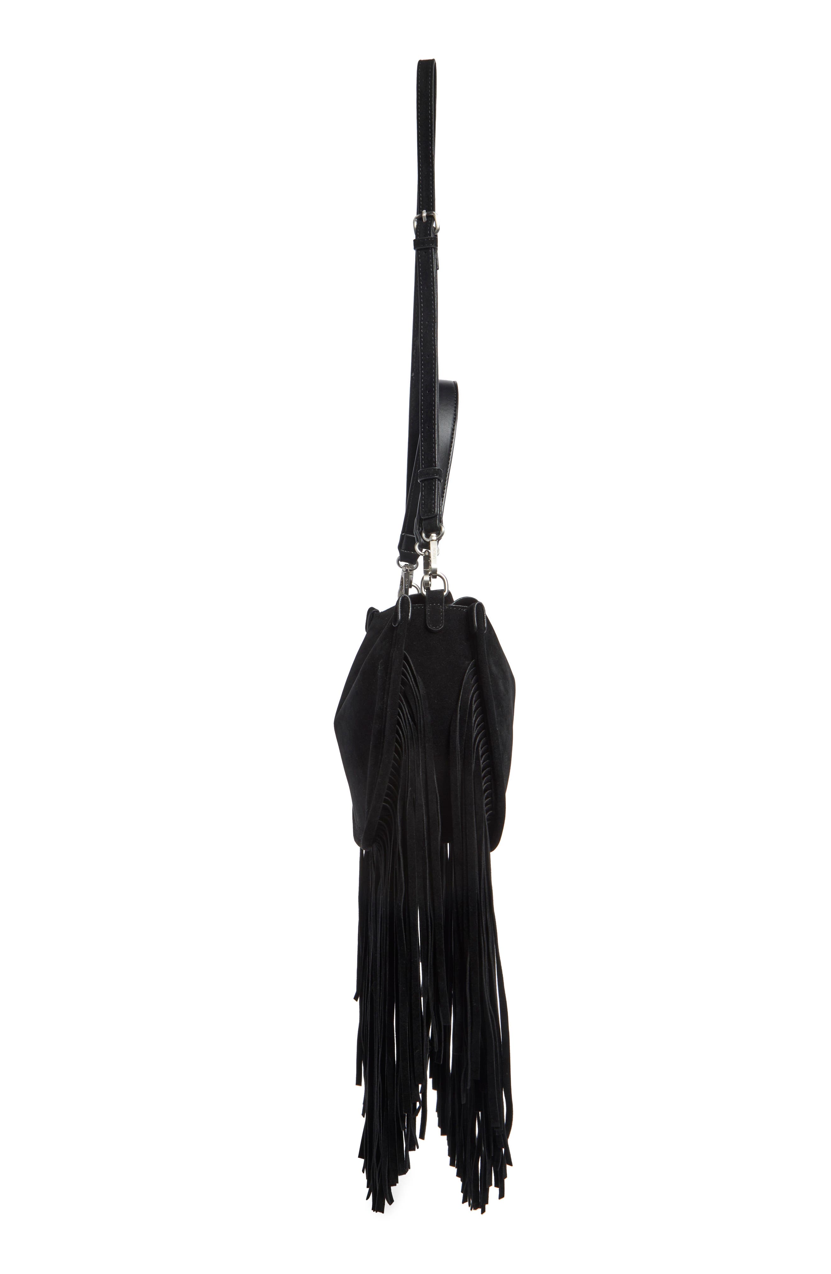 Fringe Hobo, Alternate, color, BLACK