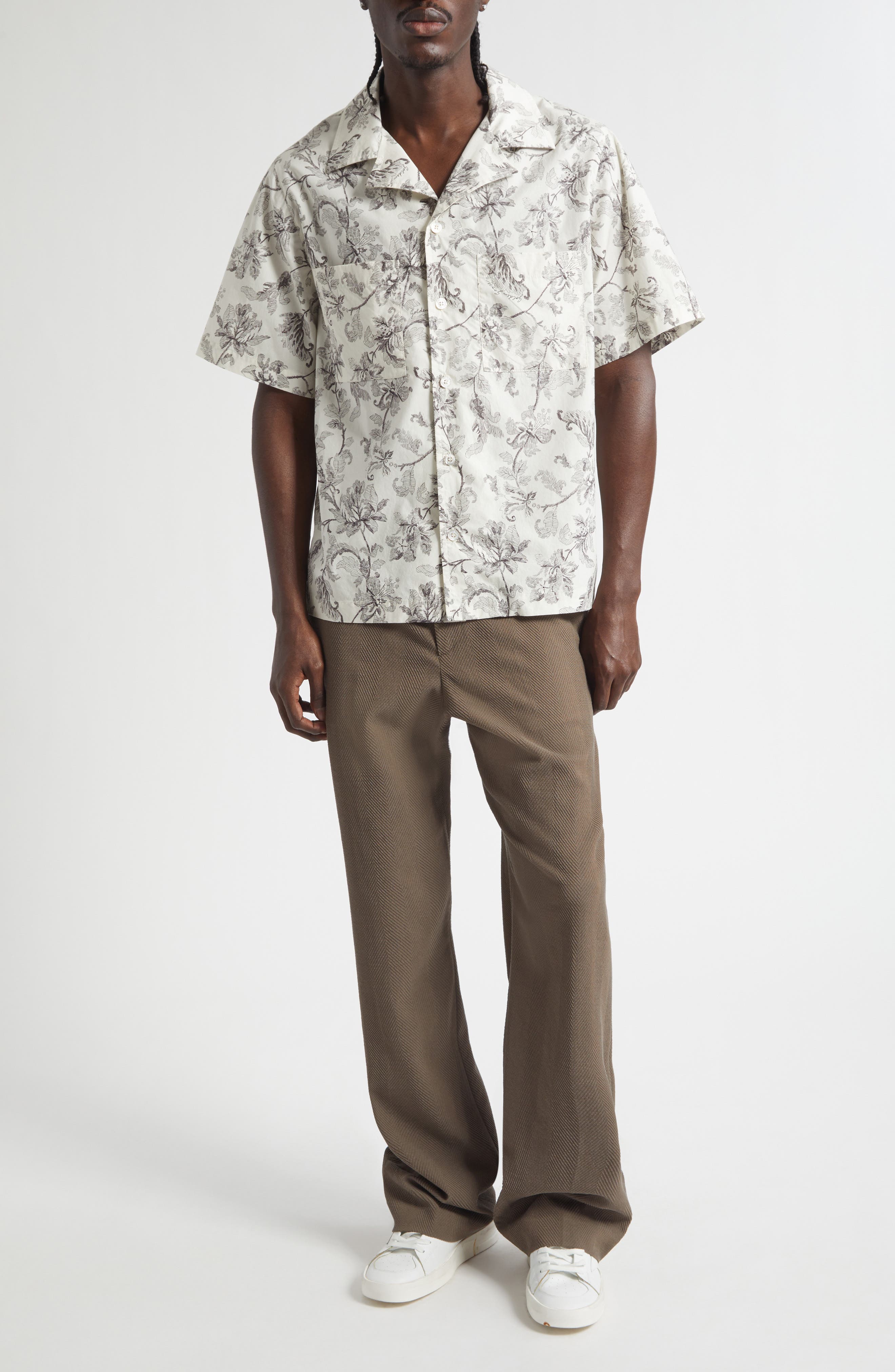 Boxy Floral Camp Shirt - image 2