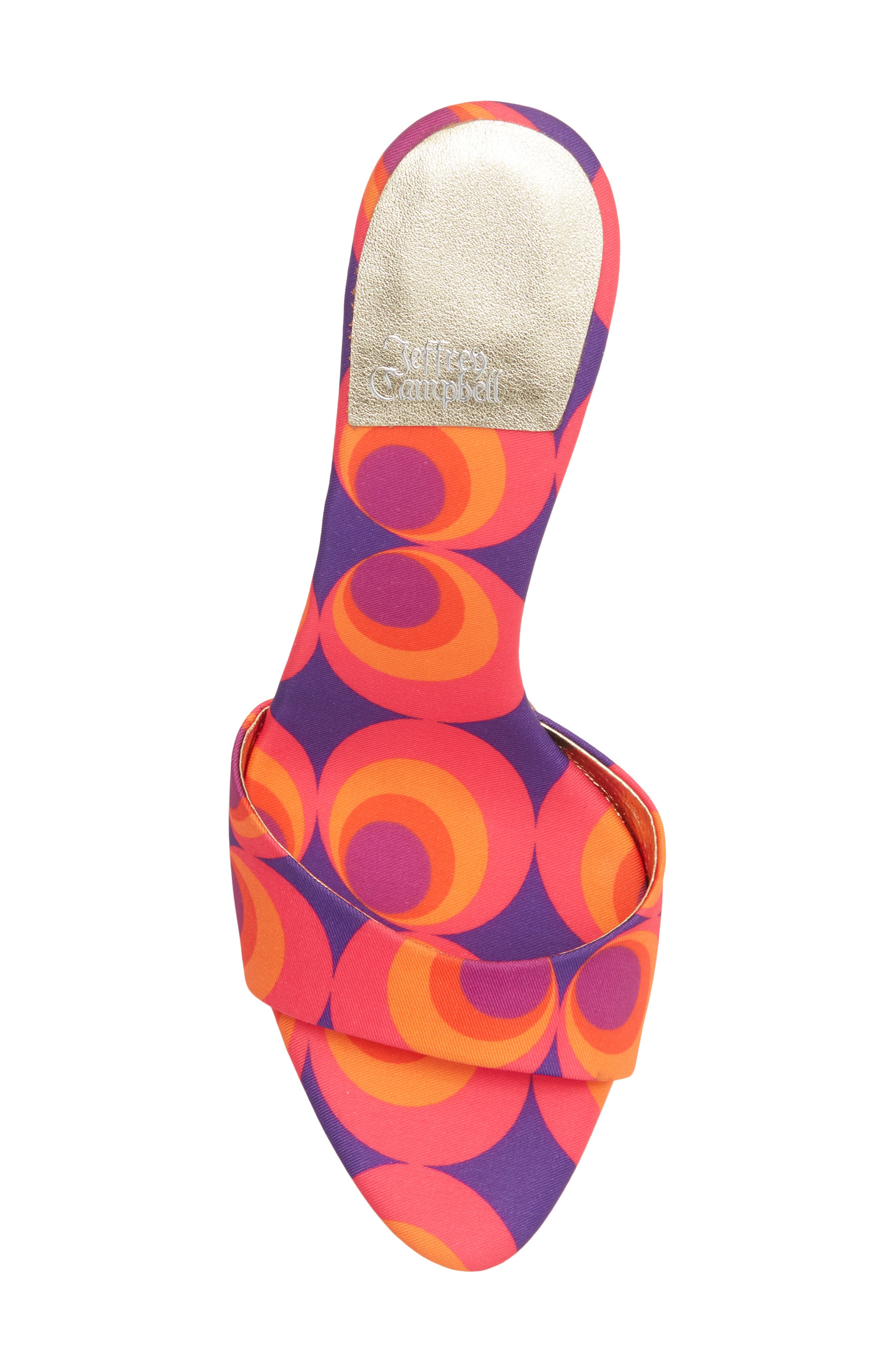Ce-Soire Slide Sandal, Alternate, color, RED CIRCLE PRINT MULTI