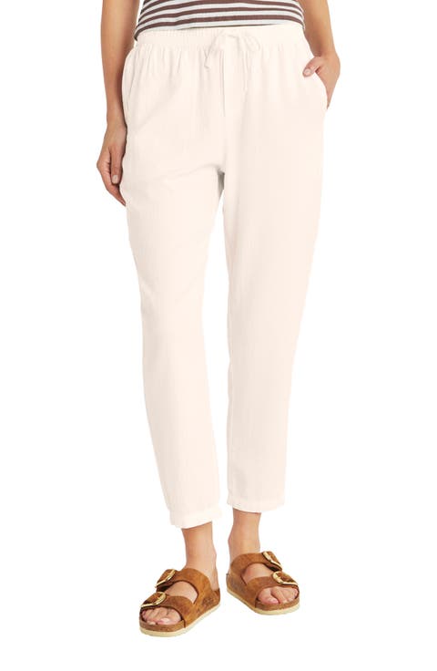 Women's Ivory Straight-Leg Pants | Nordstrom