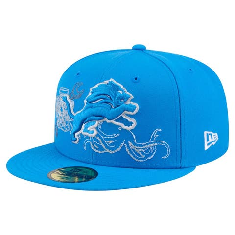 Men's New Era Blue Detroit Lions State Stitch 59FIFTY Fitted Hat