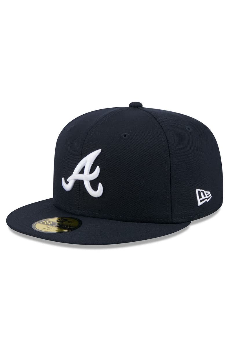 New Era Men's New Era  Navy Atlanta Braves 2025 Jackie Robinson Day 59FIFTY Fitted Hat, Alternate, color, 