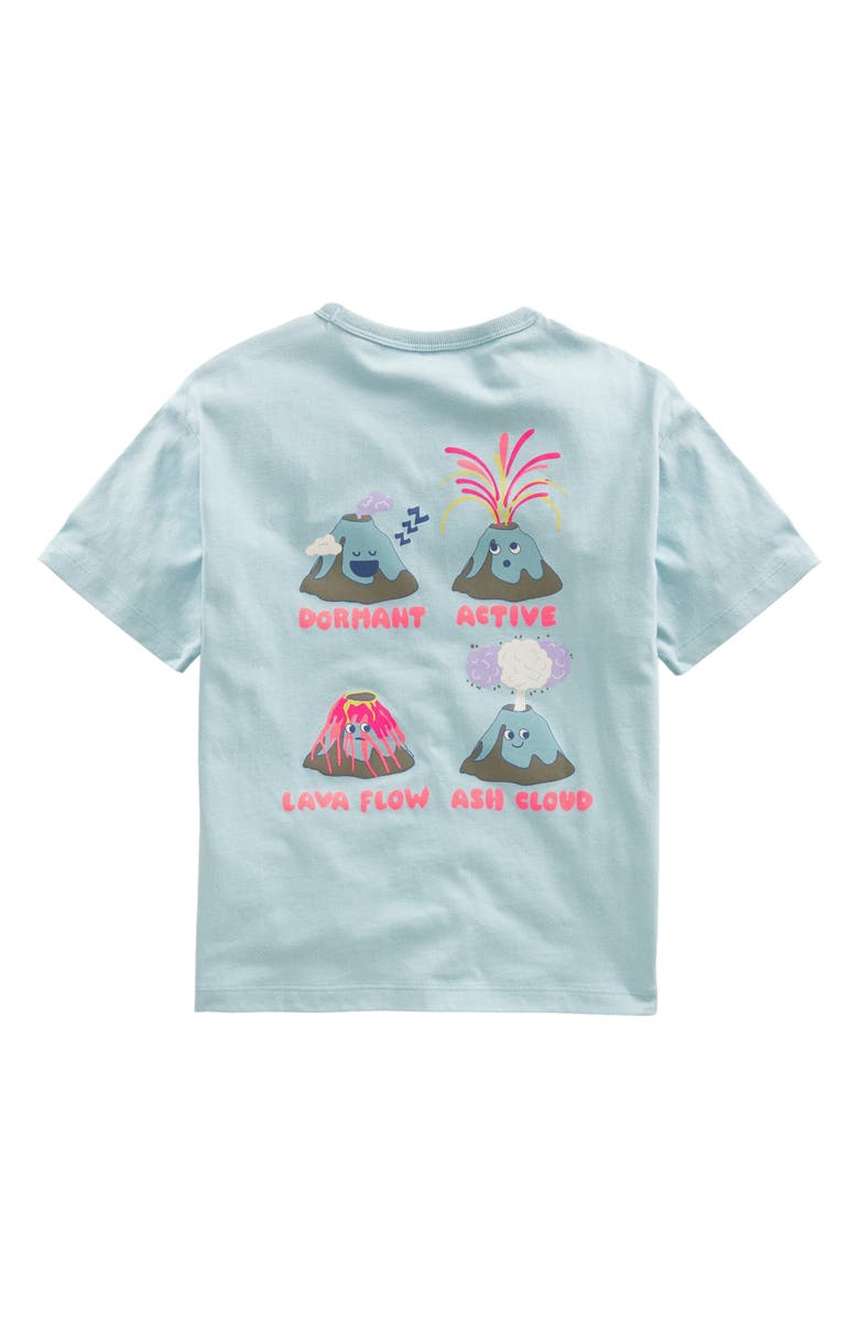 Mini Boden Kids' Volcano Cotton Graphic T-Shirt, Alternate, color, 