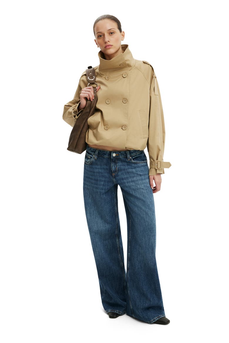 Women's Porter Cropped Trench, Alternate, color, Sand