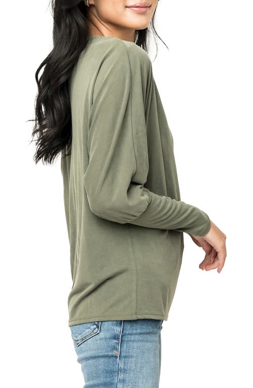 Gibsonlook Favorite Luxe Slouchy T-shirt In Military Green