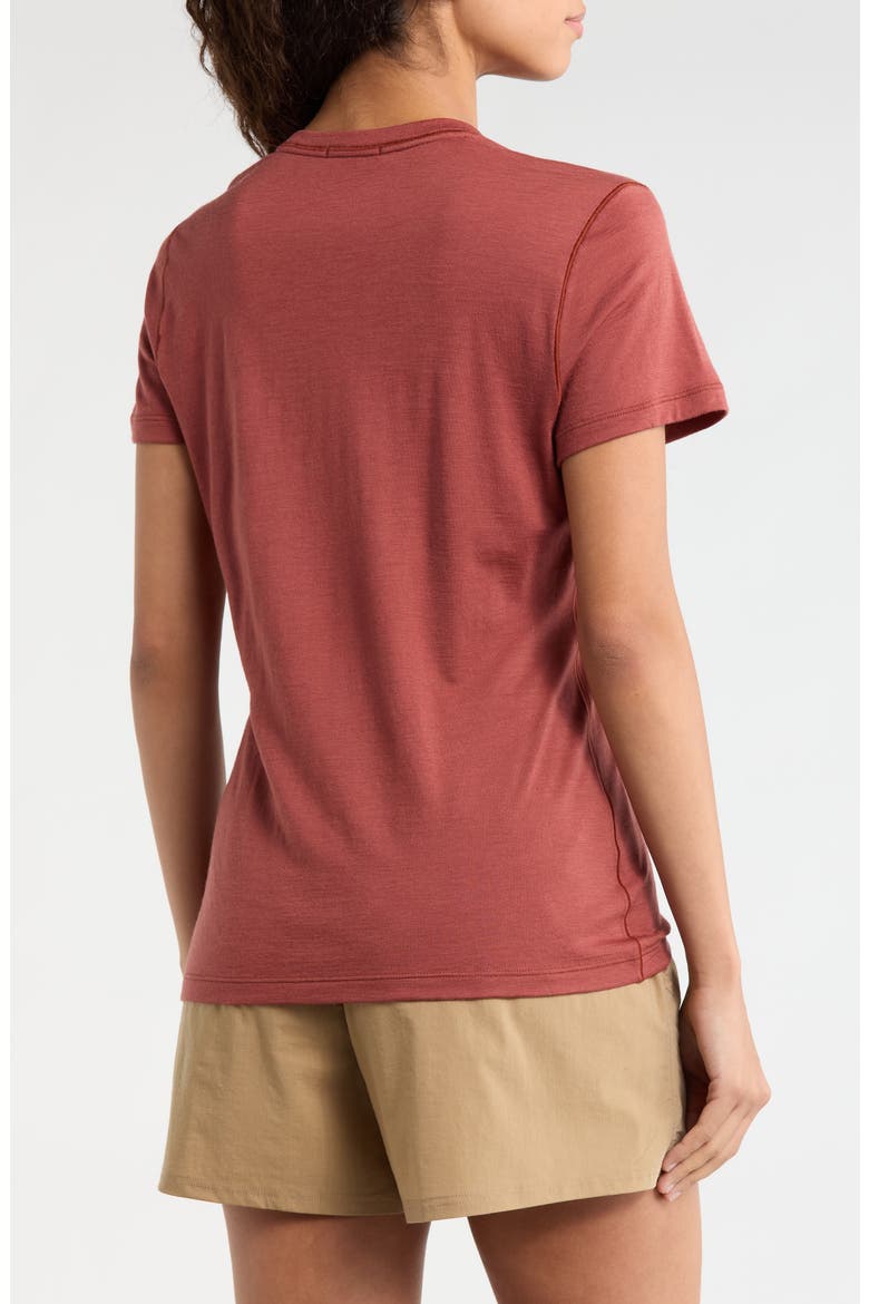 Ultralite Short Sleeve Merino Wool Blend T-Shirt, Alternate, color, BURNT SIENNA