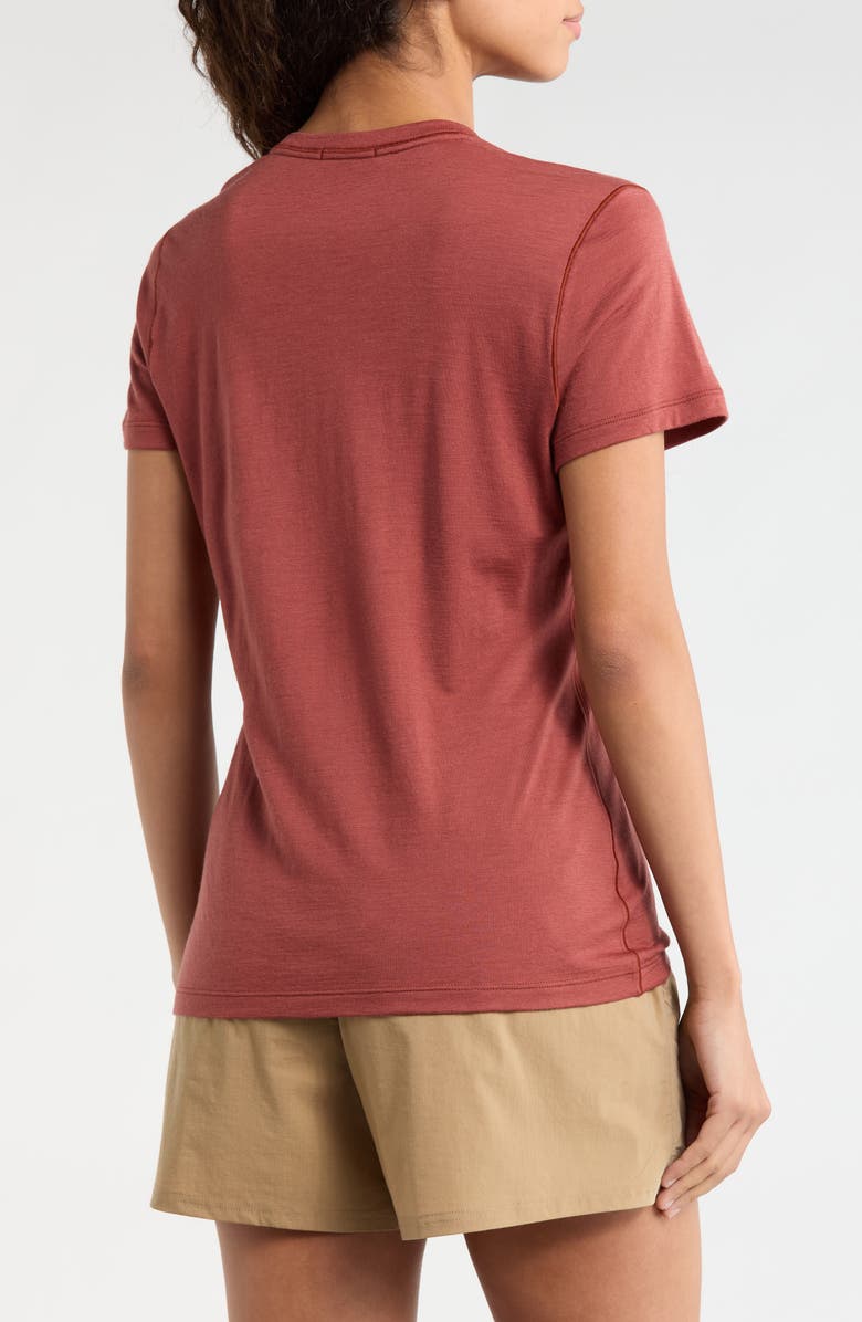 Smartwool Ultralite Short Sleeve Merino Wool Blend T-Shirt, Alternate, color, Burnt Sienna