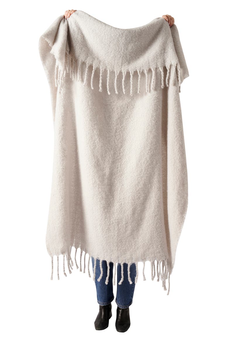 Anthropologie Happy Throw Blanket, Alternate, color, GREY