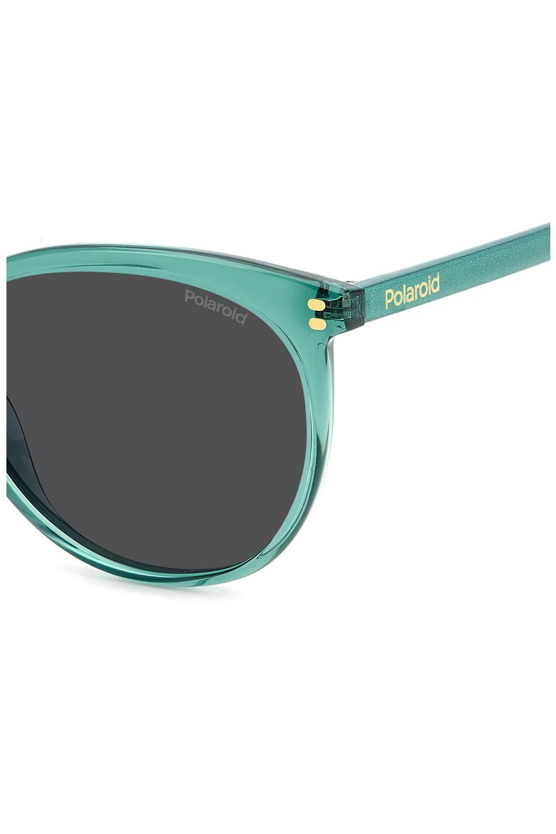 55mm Polarized Cat Eye Sunglasses, Alternate, color, GREEN/ GREY POLAR