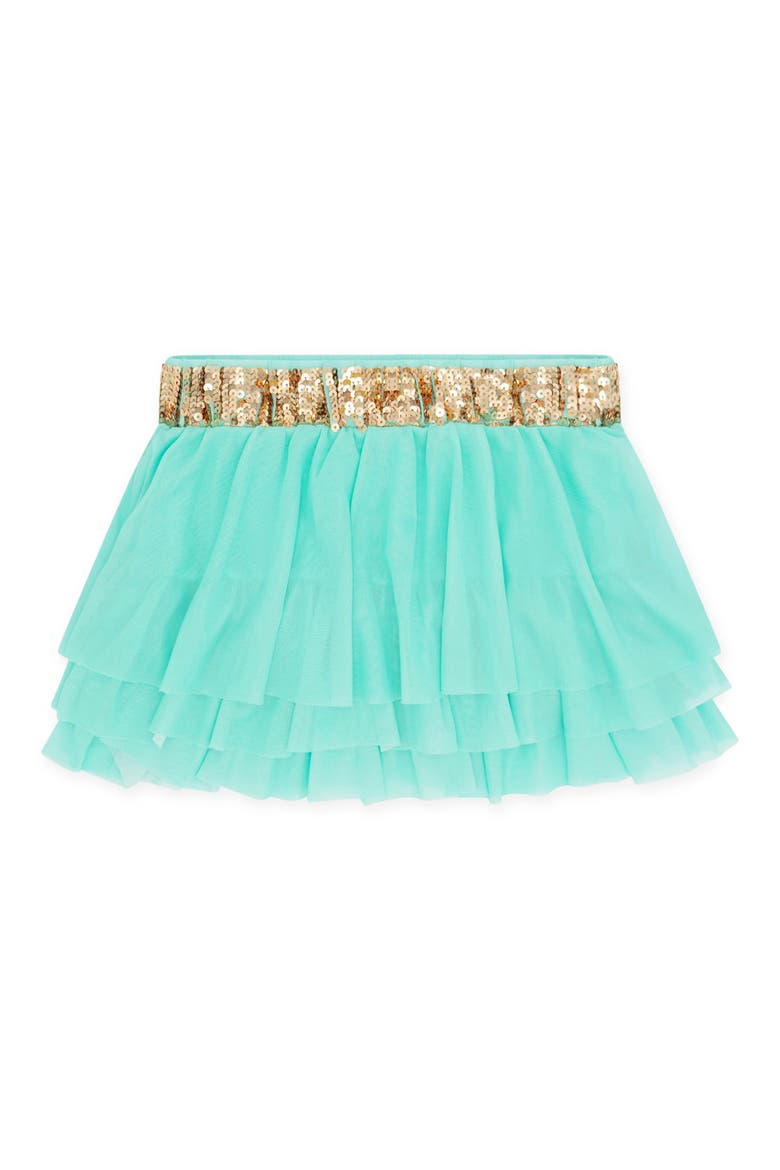 Kids' Sea Princess Tulle Skirt, Main, color, AQUA CRYSTAL