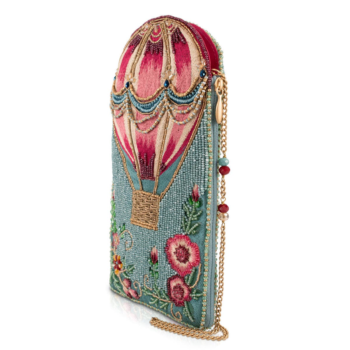 Full of Hot Air Crossbody Phone Bag, Alternate, color, Blue
