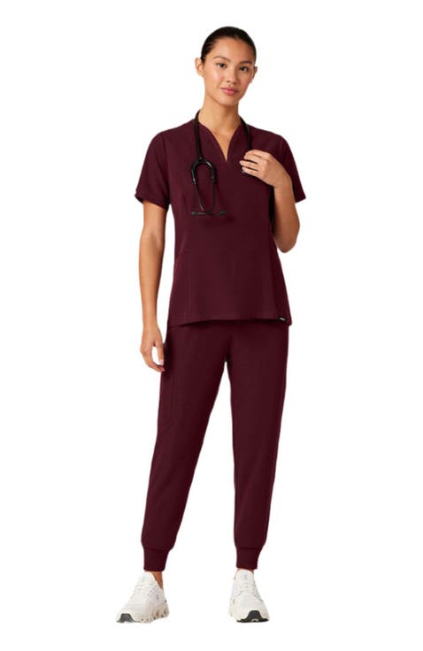 Silex Women's 6-Pocket Slim Mid-Rise Scrub Jogger