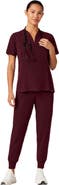 JAANUU Silex Women's 6-Pocket Slim Mid-Rise Scrub Jogger