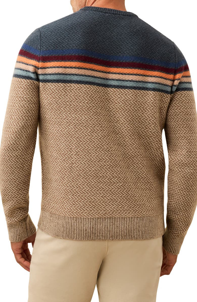 Faherty Donegal Crewneck Wool Sweater, Alternate, color, Twilight Sky Ombre