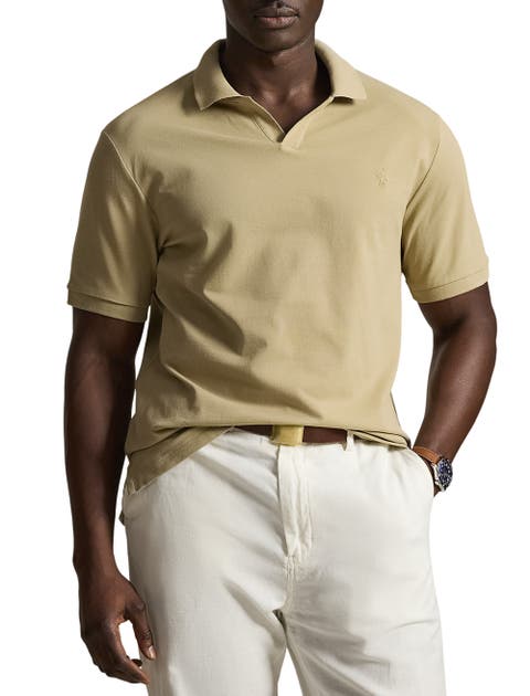 Big & Tall Johnny Collar Mesh Polo Shirt