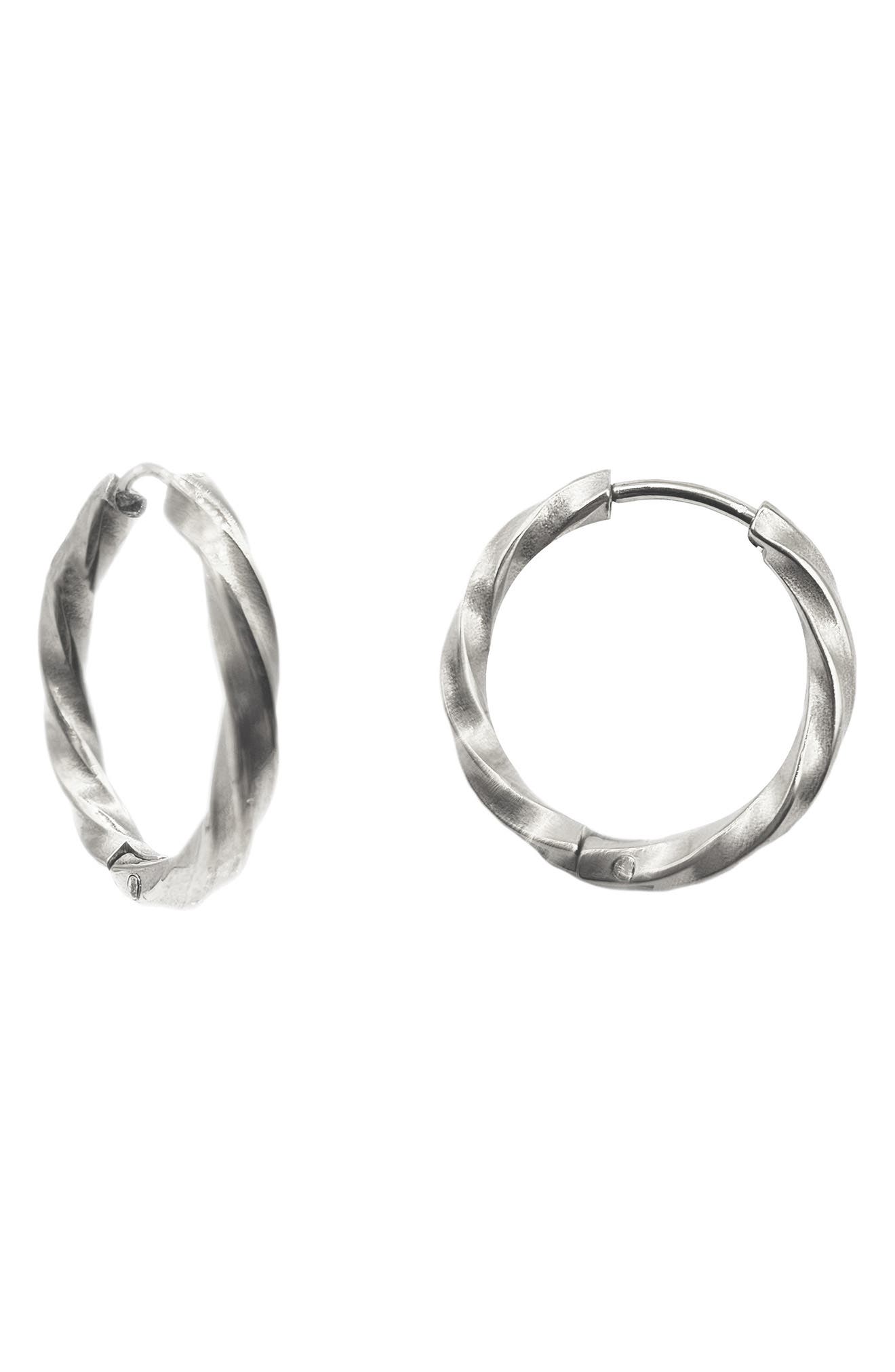 REBL Twisted Hoop Earrings