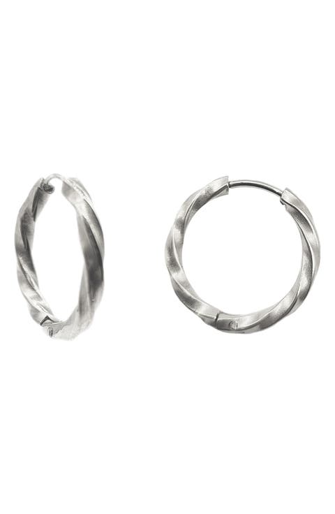 Twisted Hoop Earrings