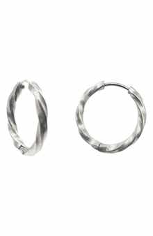 REBL Twisted Hoop Earrings