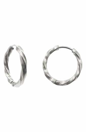 REBL Twisted Hoop Earrings