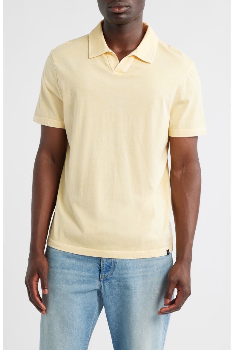 Jared Mineral Wash Cotton Polo, Main, color, LEMON DROP