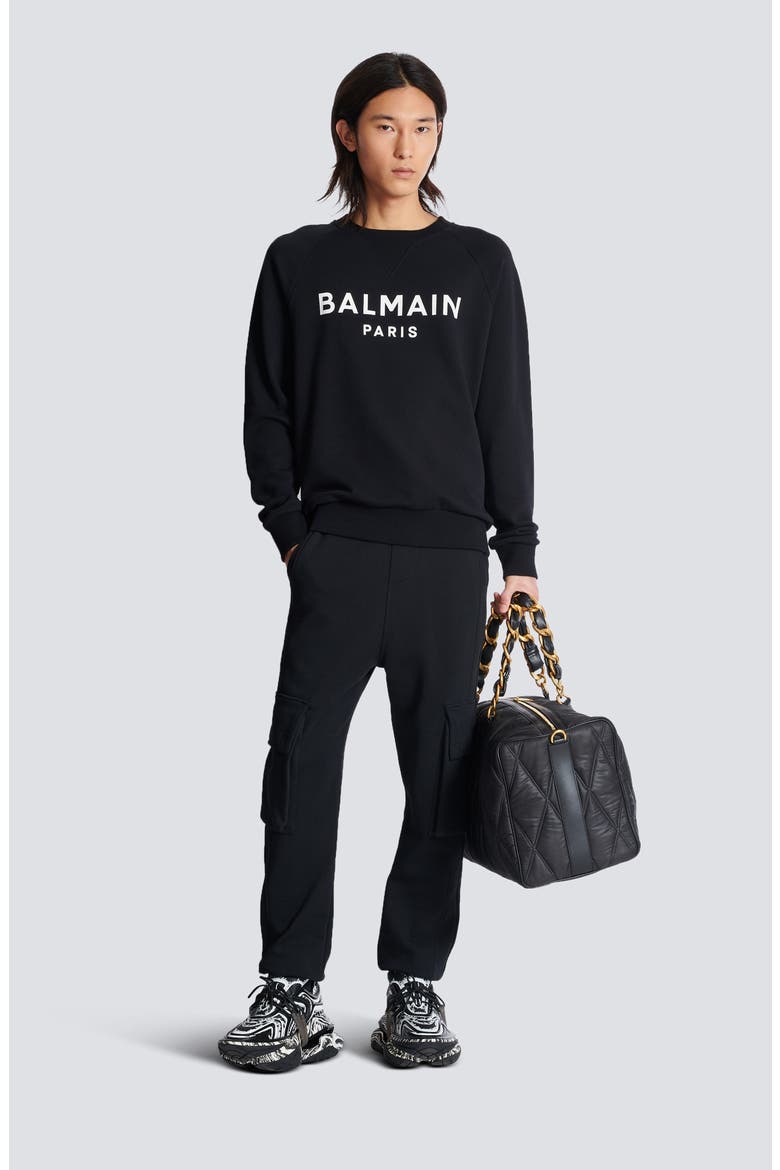 Logo Graphic Sweatshirt, Alternate, color, EAB BLACK/ WHITE