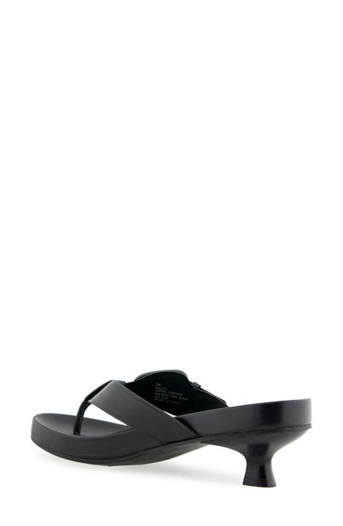 Aerosoles Calvin Flip Flop In Black Leather