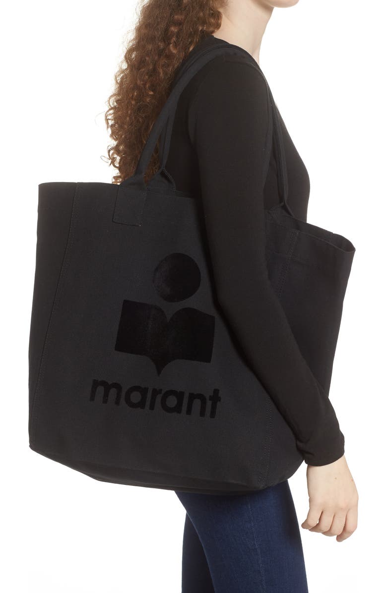 Isabel Marant Yenky Logo Canvas Tote, Alternate, color,