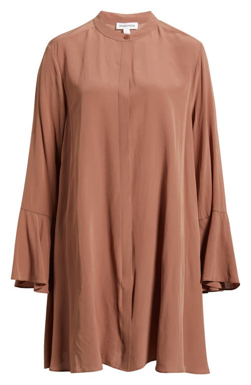 Nordstrom Long Sleeve Minidress In Pink