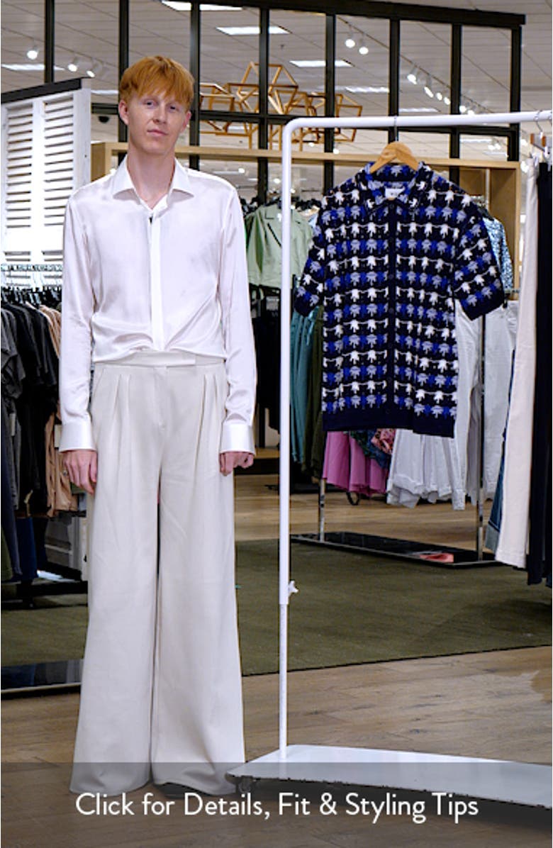 Porto Splash Crochet Camp Shirt, sales video thumbnail