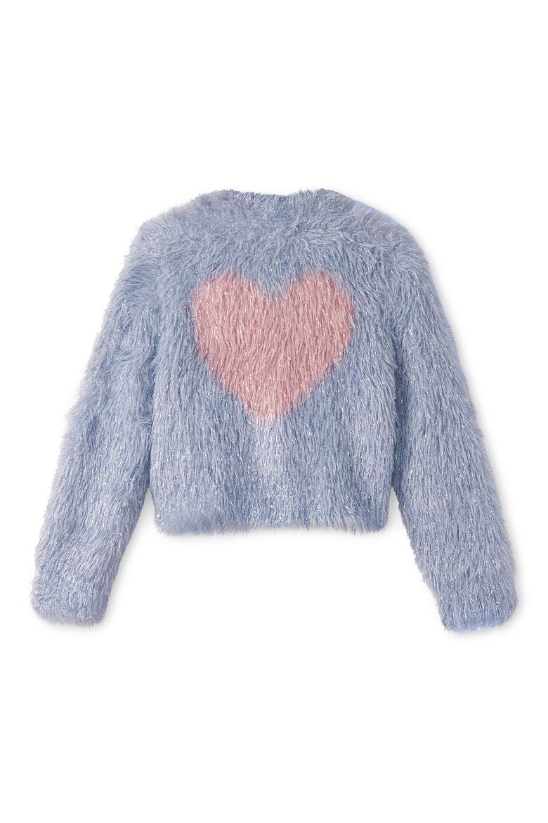 Glitter Heart Cardigan, Alternate, color, BLUE